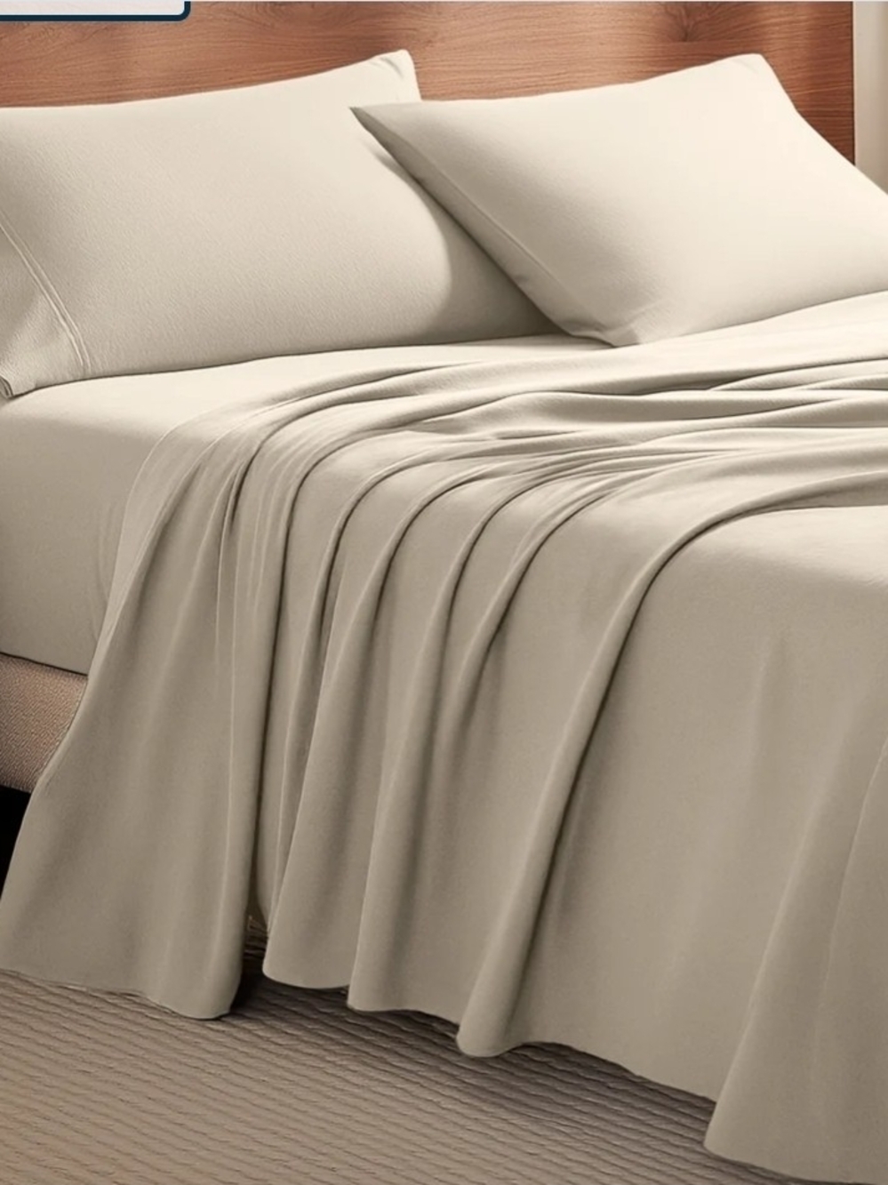 Bare 100% Cotton Flannel Sheet Set Queen